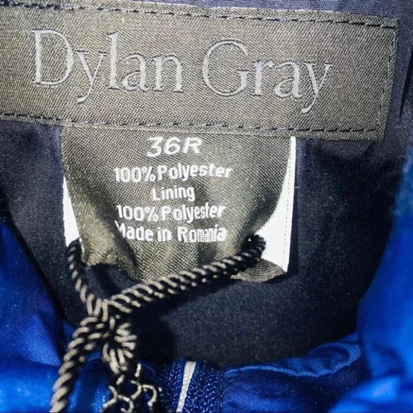 Dylan Gray Mens Harrington Lightweight Windbreaker - Picture 5 of 11